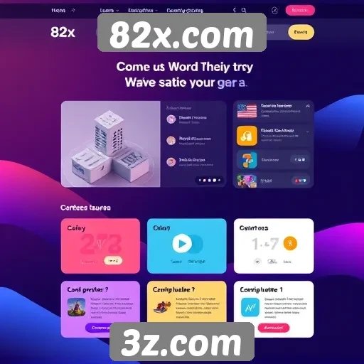 Interface de usuário do site 82x.com em foco